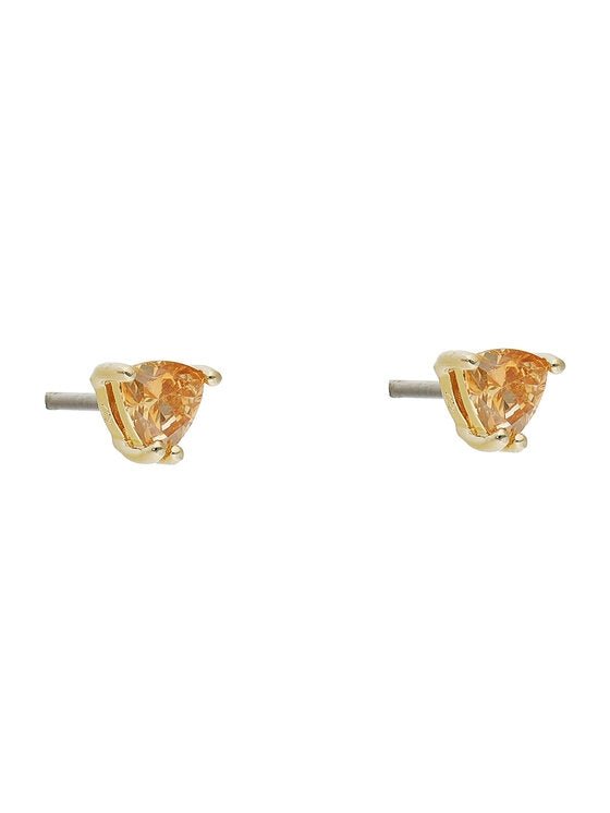 SWAROVSKISwarovski 5639116 Stilla Trilliant Cut Stud Earrings - Orange Crystals, Gold - Tone PlatedBIJOUXEcecile