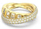 SWAROVSKISwarovski 5661056 Rota Cocktail Ring - Mixed Cuts, White Crystals, Gold - Tone PlatedBIJOUXEcecile