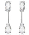 SWAROVSKISwarovski 5661682 Mesmera Bar Earrings - Mixed Cuts, White Crystals, Rhodium - PlatedBIJOUXEcecile