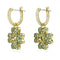 SWAROVSKISwarovski 5670664 Idyllia Drop Earrings - Clover Design, Green Crystals, Gold - Tone PlatedBIJOUXEcecile