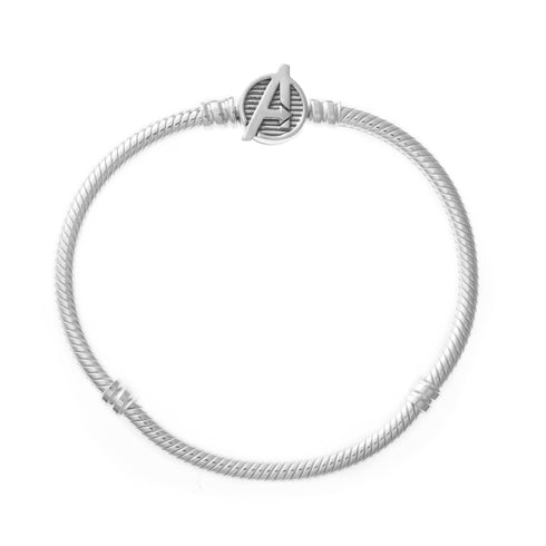 PANDORAPandora 590784C00 - 19 Moments Marvel The Avengers Logo Clasp Snake Chain Bracelet - Sterling Silver, 19 cmBIJOUXEcecile