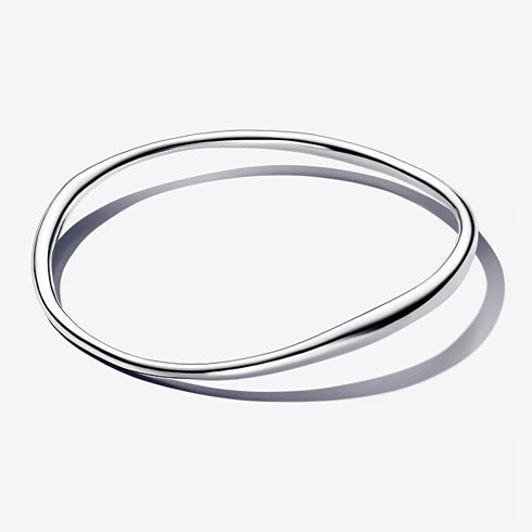 PANDORAPandora 593317C00 - 2 Organically Shaped Bangle - Sterling Silver, Size 19 cmBIJOUXEcecile