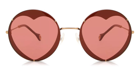 Carolina Herrera CH 0013/S Y11 Damen-Sonnenbrille - Goldrahmen, rote Gläser