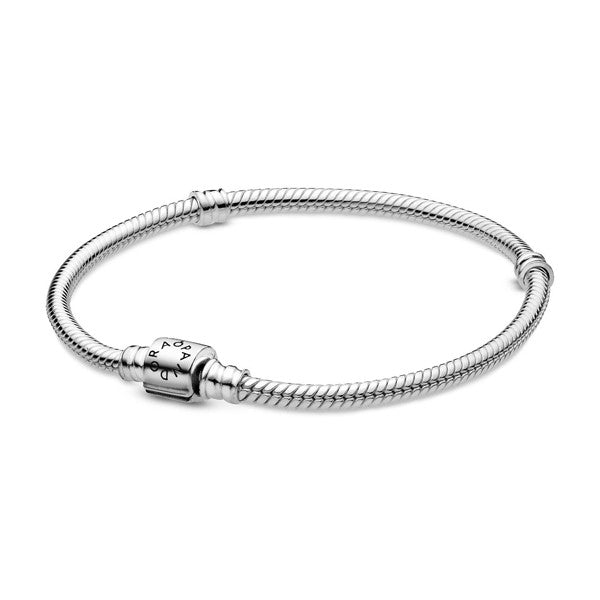 PANDORAPandora Moments Barrel Clasp Snake Chain Bracelet 598816C00 - 20 - 20cm Sterling SilverBIJOUXEcecile