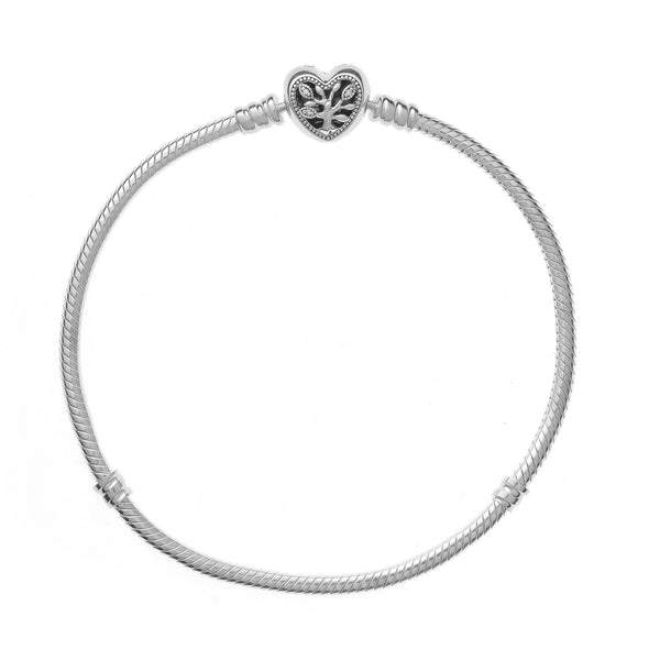 PANDORAPandora Moments 598827C01 - 18 Family Tree Heart Clasp Snake Chain Bracelet, 18cmBIJOUXEcecile