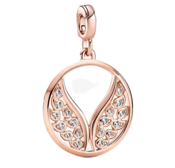 PANDORAPandora 789672C01 ME Burning Wings Medallion Charm - 14k Rose Gold - PlatedBIJOUXEcecile
