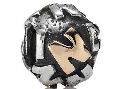 PANDORAPandora 790298N Retired Two - Tone Letter 'N' Charm - Sterling Silver & 14k GoldBIJOUXEcecile