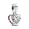 PANDORAPandora 792239C01 Puzzle Piece Hearts Splittable Friendship Dangle Charm - Sterling Silver with Multicolor StonesBIJOUXEcecile