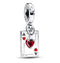 PANDORAPandora 793420C01 Disney Villains Queen of Hearts Double Dangle Charm - Sterling Silver with Red Enamel and Man - Made CrystalBIJOUXEcecile