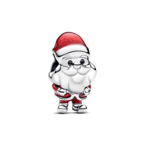 PANDORAPandora 793593C01 Playful Santa Charm - Sterling Silver & Glittery EnamelBIJOUXEcecile
