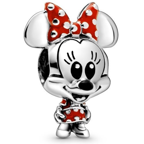 PANDORAPandora 798880C02 Disney Minnie Mouse Dotted Dress & Bow Charm - Sterling Silver with Red and Black EnamelBIJOUXEcecile