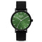 FRANK 1967Frank 1967 7FW - 0004 Men's Watch - Black Leather Strap, Green Dial, 42mmWATCHESEcecile