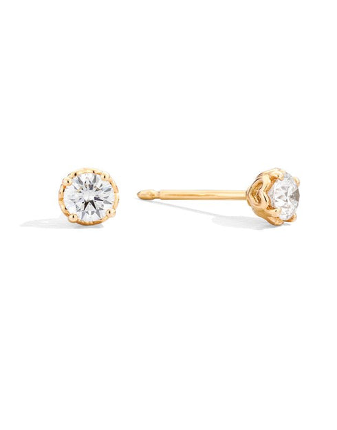 RECARLORecarlo E01PX001_G051 18K Yellow Gold Diamond Stud EarringsJEWELRYEcecile