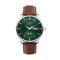 ZEPPELINZeppelin Atlantic Automatic 8466 - 4 Men's Watch - Green Dial, Brown Leather StrapWATCHESEcecile