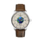 ZEPPELINZeppelin Atlantic Automatic GMT 8468 - 5 Men's Watch - Beige Dial, Brown Leather StrapWATCHESEcecile