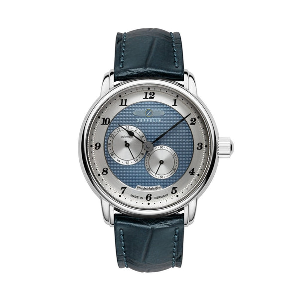 ZEPPELINZeppelin Friedrichshafen Automatic 8568 - 3 Men's Watch - Blue Dial, Blue Leather StrapWATCHESEcecile