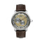 ZEPPELINZeppelin Friedrichshafen Automatic 8568 - 5 Men's Watch - Gold Dial, Brown Leather StrapWATCHESEcecile