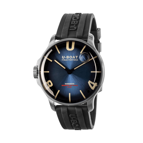 U - BOATU - Boat 8704/D Darkmoon 44mm Blue SS Soleil – Swiss Quartz, Oil - Filled DialWATCHESEcecile
