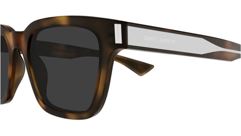 SAINT LAURENTSaint Laurent SL 790 Unisex Square Sunglasses – 53 mm Tortoiseshell Grey Lenses, UV400EYEWEAREcecile