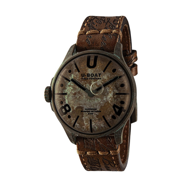 U - BOATU - Boat Darkmoon Unico 9600/A Men's Watch – 44mm Bronze PVD, Swiss Quartz, Leather StrapWATCHESEcecile