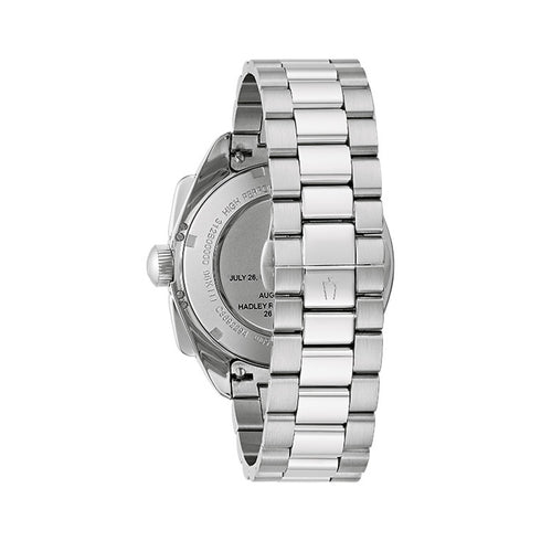 BULOVABulova Lunar Pilot 96K115 Men's Chronograph Watch – Red 'Blood Moon' Dial, Stainless Steel BraceletWATCHESEcecile