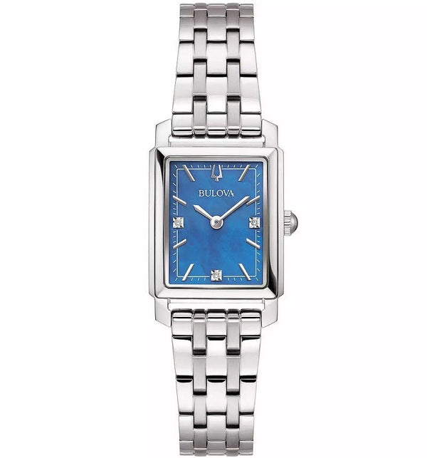 BULOVABulova 96P245 Sutton Women's Watch - Blue Dial, Stainless Steel BraceletWATCHESEcecile