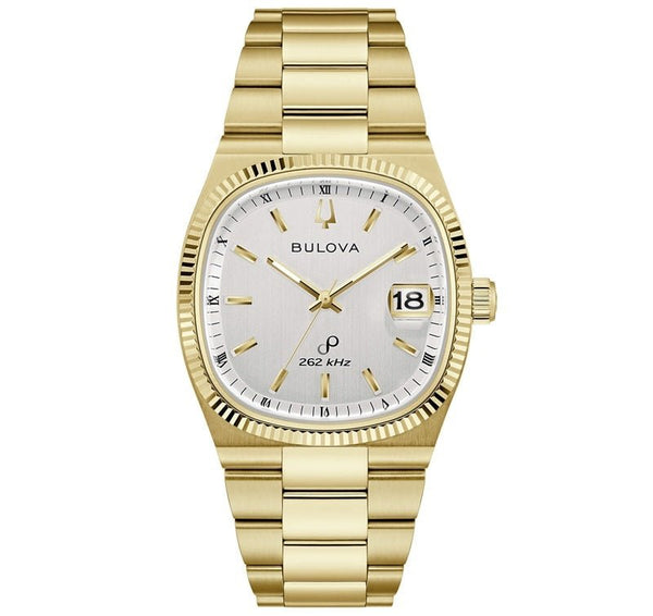 BULOVABulova 97B223 Super Seville Men's Watch - Silver Dial, Gold - Tone Stainless Steel BraceletWATCHESEcecile