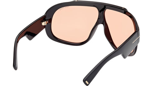 TOM FORDTom Ford RELLEN FT1093 Unisex Shield Sunglasses – 71mm Photochromic Brown Lenses, Black FrameEYEWEAREcecile