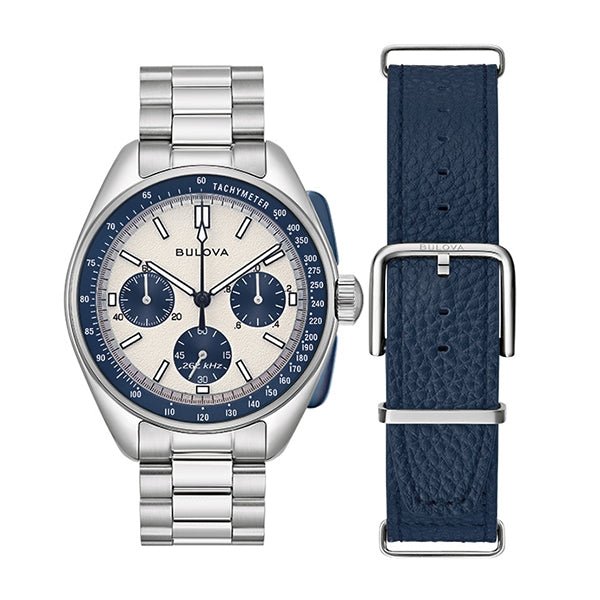 BULOVABulova 98K112 Men's Lunar Pilot Chronograph Watch - Stainless Steel Bracelet, Silver - Tone DialWATCHESEcecile