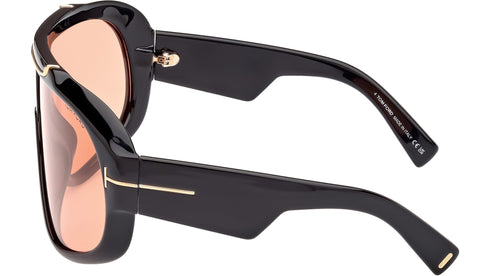 TOM FORDTom Ford RELLEN FT1093 Unisex Shield Sunglasses – 71mm Photochromic Brown Lenses, Black FrameEYEWEAREcecile