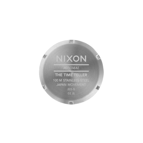 NIXONNixon Time Teller A045 - 5302 Men's Watch - Silver Case, Blue Dial, Stainless Steel BraceletWATCHESEcecile