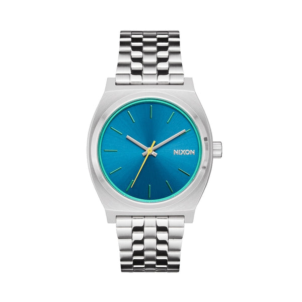 NIXONNixon Time Teller A045 - 5302 Men's Watch - Silver Case, Blue Dial, Stainless Steel BraceletWATCHESEcecile
