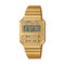 CASIO & VINTAGECasio A100WEFG - 9AEF Unisex Vintage Digital Watch, Gold - Tone StainlessWATCHESEcecile