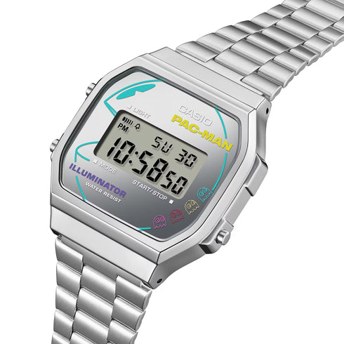 CASIO & VINTAGECasio Vintage A168WEPC - 7AER PAC - MAN Limited Edition Watch – Silver Stainless Steel, Digital DisplayWATCHESEcecile