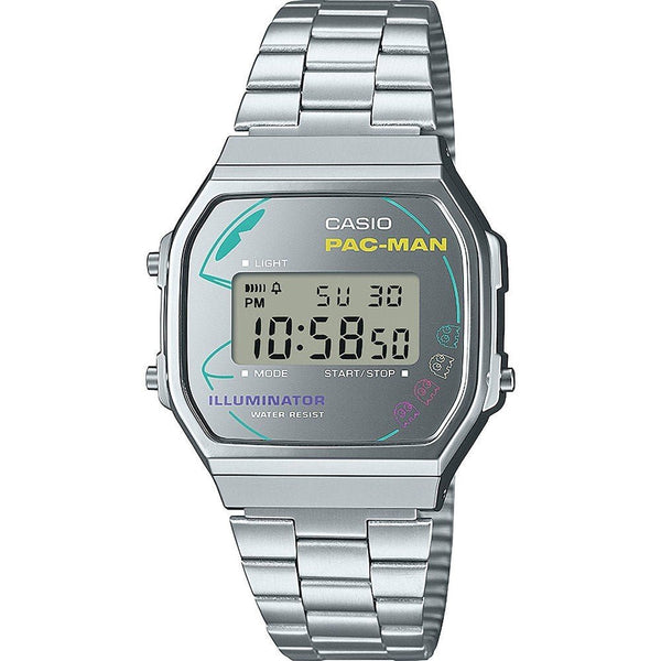 CASIO & VINTAGECasio Vintage A168WEPC - 7AER PAC - MAN Limited Edition Watch – Silver Stainless Steel, Digital DisplayWATCHESEcecile