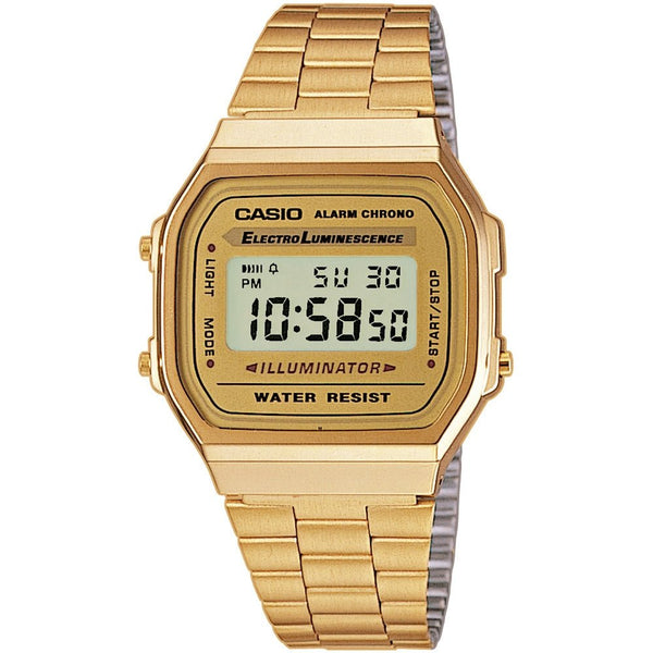 CASIO & VINTAGECasio A168WG - 9EF Vintage Gold Digital Watch - Stainless Steel BraceletWATCHESEcecile