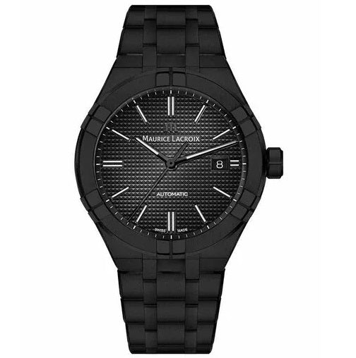 MAURICE LACROIXMaurice Lacroix AIKON Automatic Ceramic 42mm Men's Watch - Black Dial, Black Ceramic Case and BraceletWATCHESEcecile