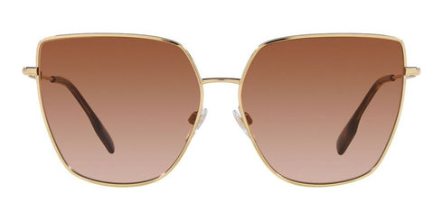 BURBERRYBurberry BE3143 110913 Women's Sunglasses - Light Gold Frame, Brown Gradient LensesEYEWEAREcecile