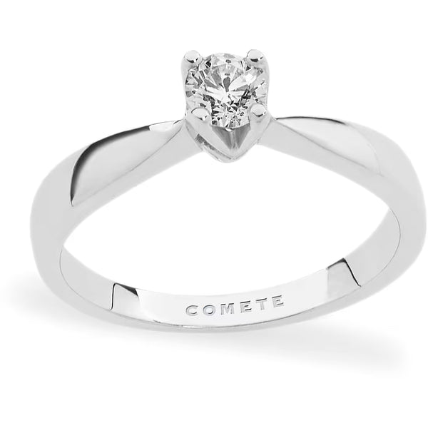 COMETEComete ANB2063 18kt White Gold Diamond Solitaire Ring – 0.11 ctJEWELRYEcecile