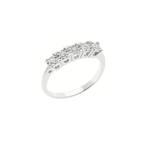 COMETEComete ANB2663 18K White Gold Diamond Band – 0.15 ct, Size 13JEWELRYEcecile