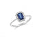 COMETEComete ANB2692 Regina Collection White Gold Sapphire & Diamond Ring 0.75 ctBIJOUXEcecile