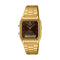CASIO & VINTAGECasio AQ - 230GA - 5AMQYES Unisex Analog - Digital Watch - Gold - Tone Stainless Steel Band, Brown DialWATCHESEcecile
