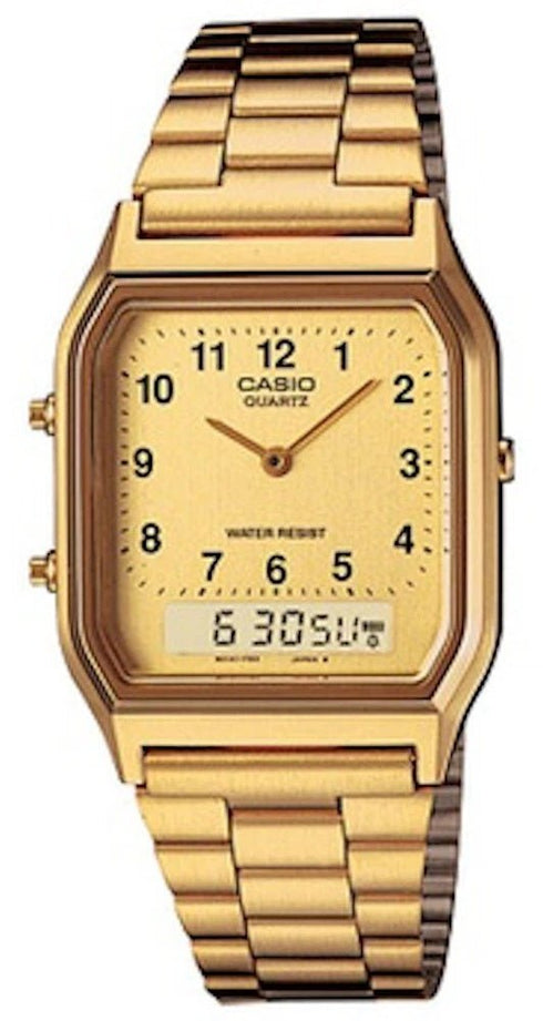 CASIO & VINTAGECasio AQ - 230GA - 9BMQ Men's Analog - Digital Gold - Tone Stainless Steel WatchWATCHESEcecile