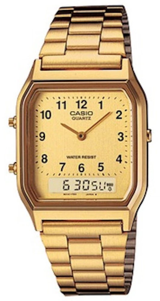 CASIO & VINTAGECasio AQ - 230GA - 9BMQ Men's Analog - Digital Gold - Tone Stainless Steel WatchWATCHESEcecile