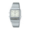 CASIO & VINTAGECasio AQ - 800E - 7A2EF Unisex Analog - Digital Watch – Stainless Steel Band, White Dial, Dual Time, Alarm, Water ResistantWATCHESEcecile