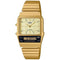 CASIO & VINTAGECasio AQ - 800EG - 9AEF Vintage Analog - Digital Watch - Gold Dial, Gold Stainless Steel BraceletWATCHESEcecile