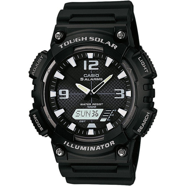 CASIO & VINTAGECasio AQ - S810W - 1AVEF Men's Tough Solar Sport Watch, Black Resin BandWATCHESEcecile