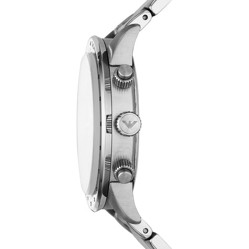 EMPORIO ARMANIEmporio Armani AR11241 Men's Chronograph Watch – Black Dial, Stainless Steel BraceletWATCHESEcecile
