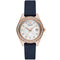 EMPORIO ARMANIEmporio Armani AR11448 Women's Rose Gold Watch - Blue Strap, Date DisplayWATCHESEcecile