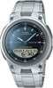 CASIO & VINTAGECasio AW - 80D - 1AVCB Men's Analog - Digital Watch, Black Dial, Stainless Steel BandWATCHESEcecile